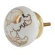 Golden Cockatoo Pattern Ceramic Dresser Knobs